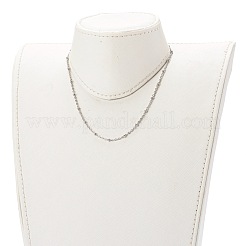 Не тускнеющие цепочки-спутники из нержавеющей стали 304&nbsp;NJEW-JN03459-01