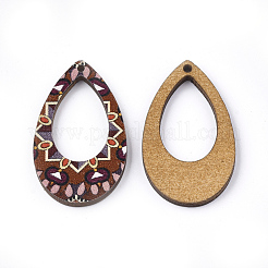 Pendentifs en tilleul imprimé&nbsp;WOOD-S045-001D