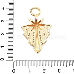 Ottone micro spianare pendenti zirconi&nbsp;X-KK-L209-095G