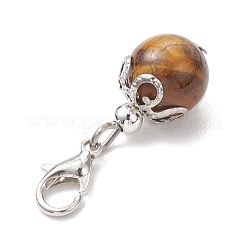 6 шт. круглый натуральный черный оникс&nbsp;HJEW-JM03831-02