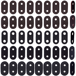 50 шт. 5 стиля овальной пряжки из искусственной кожи с этикеткой&nbsp;FIND-CL0001-56