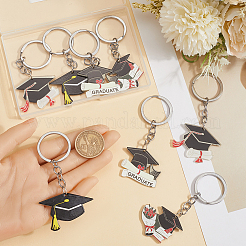 8 шт. 4 стиля акриловые брелки&nbsp;AJEW-SP0001-38