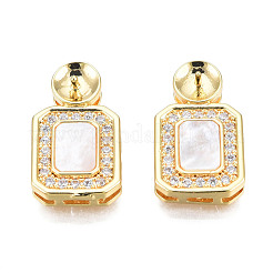 En laiton micro pavé zircone cubique chevilles&nbsp;KK-N233-395