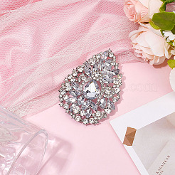 1 шт. броши из сплава со стразами JEWB-MA0001-02B