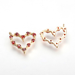 Латунь подвески циркония кубической&nbsp;X-KK-R015-094G-03