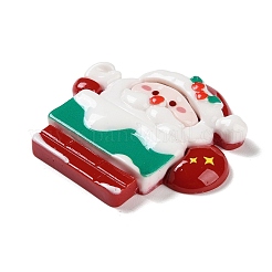 Cabujones de resina opaca con tema navideño&nbsp;RESI-F053-A01