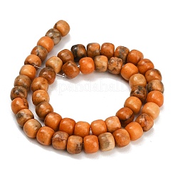 Gefärbt natürlichen weißen Jade Perlen Stränge&nbsp;GG-CBAA20A-01B-08