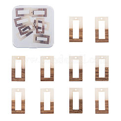 Подвески из смолы и дерева RESI-OL0001-09B