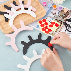 3 комплект 3 цвета деревянные пара ресниц настенное украшение HJEW-BC0001-46