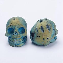 Branelli di quarzo di geode naturale di geodesic del electroplate&nbsp;DJEW-K009-E06