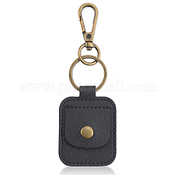 Прямоугольный держатель для кольца из искусственной кожи подвеска украшение AJEW-WH20054-027A