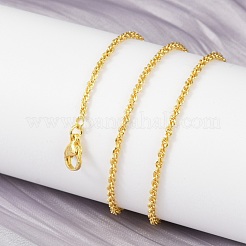 Колье из латунной веревки для женщин NJEW-P265-16G