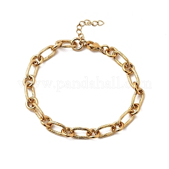 Браслеты из нержавеющей стали 304 с цепочкой для женщин и мужчин BJEW-A050-01G