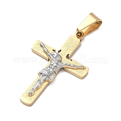 Pendenti in acciaio inossidabile 304 bicolore&nbsp;STAS-A142-06G