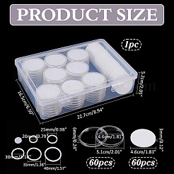 60 шт. пластиковый ящик для хранения памятных монет&nbsp;CON-PH0003-09