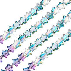 2 нити гальванизированные стеклянные бусины нить&nbsp;EGLA-TA0001-96