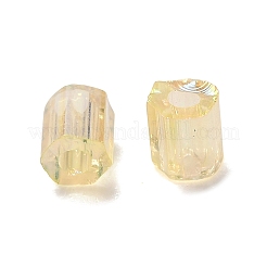 Прозрачные цвета радуги стеклянные бусины круглой формы SEED-H004-02