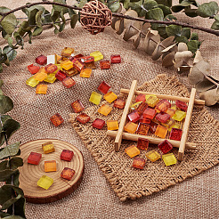 400шт 2 стиля стеклянных кабошонов&nbsp;GGLA-TA0001-09D