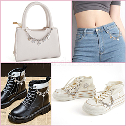 2 шт. 2 стиля цепочек для обуви из сплава и железа&nbsp;DIY-GF0010-71