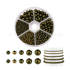 Spacer бисер латунные&nbsp;KK-PH0036-61AB