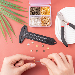 1600шт 4 цвета 8-лепестковые железные колпачки для бусин&nbsp;IFIN-CJ0001-64