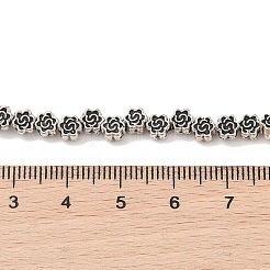 Estilo tibetano hebras de abalorios de aleación de flores&nbsp;TIBEB-O007-06-RS