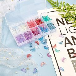 Гальванизируйте прозрачные стеклянные бусины&nbsp;EGLA-FH0001-05