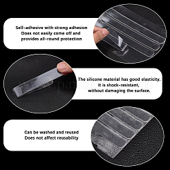 4 лист овальных самоклеящихся накладок на дверные ручки&nbsp;AJEW-SP0004-11C