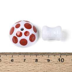 2 шт. непрозрачные акриловые эмалевые бусины&nbsp;MACR-N018-15A