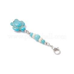 Синтетическая бирюзовая морская звезда черепаха подвеска украшения&nbsp;HJEW-JM03375