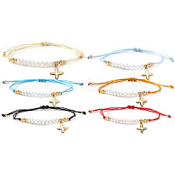 6 Stück Armband mit Kreuzanhänger aus Edelstahl 304&nbsp;NZ8647-7