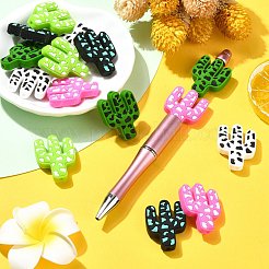 20 шт. 5 цвета кактус пищевые экологически чистые силиконовые фокусные бусины&nbsp;SIL-CJ0001-74