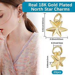 20 шт. Латунные подвески&nbsp;KK-BBC0017-25