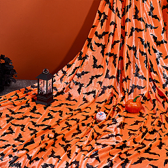 Полиэстеровая сетчатая ткань на тему Хэллоуина DIY-WH0622-366