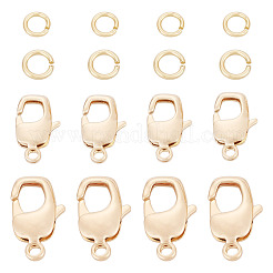 10 fermaglio per artiglio di aragosta in ottone di 2 stili&nbsp;KK-TA0009-15