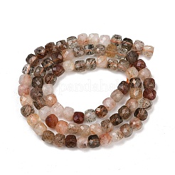 Нити бусин из натурального аквамарина G-RM2025-C44-G