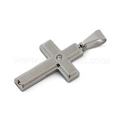 Pendentifs en strass en acier inoxydable 304&nbsp;STAS-G346-47A-P