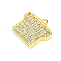 Латунные микропаве прозрачные кубические циркониевые подвески KK-L238-18G