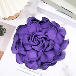 Атласный цветок для аппликаций с орнаментом&nbsp;FIND-WH20033-070E