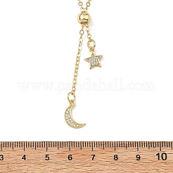 Verstellbare Lariat-Halsketten aus Messingkabel&nbsp;NJEW-JN06141