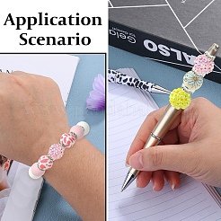 65 pz 9 stili rotondi e rondelle in resina strass e silicone e ottone cristallo strass kit di perline distanziatrici reperti&nbsp;DIY-YW0017-97B