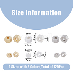 120 шт. 6 стиля стойки для гальванизации латунных бусин KK-FH0006-97