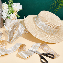 Поликоттоновая лента длиной 10 ярд в стиле ретро с цветком SENE-WH0003-21