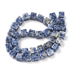 Натуральное синее пятно нитки из бисера яшмы G-D338-A02