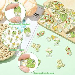 30шт 5 стиля подвески из сплава с эмалью&nbsp;ENAM-CJ0007-10