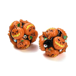 Perline di strass in argilla polimerica a tema Halloween con resina&nbsp;RESI-Z045-02B-02