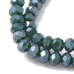 Гальванизируйте прозрачное стекло бисер нитей&nbsp;GLAA-XCP0001-60-3mm