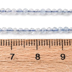 Природные Аквамарин бисер нитей G-F509-02-2mm