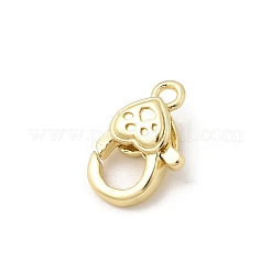 Сердце латуни омаров коготь застежками&nbsp;KK-Z147-16G