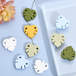 12 шт. 6 цвета пищевые экологически чистые силиконовые бусины SIL-CA0002-54